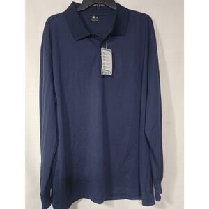 Speed your run dark polo men's XXL long sleeve NWT